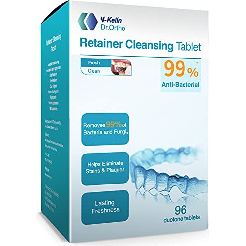 Retainer Cleaner 96 Tablets, Retainer & Denture Cleansing Tablets 3 Month Sup...