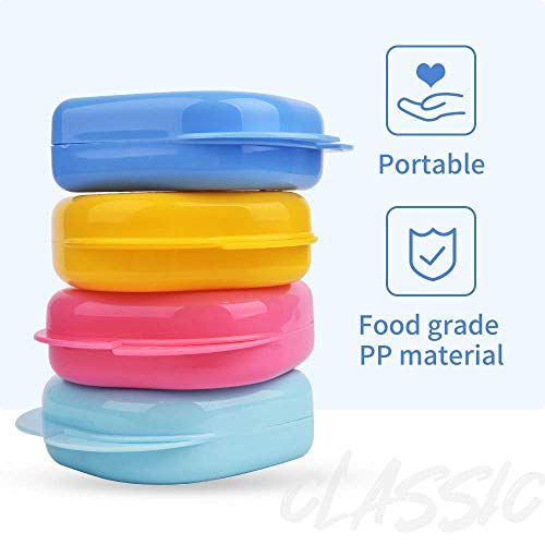 Y-Kelin 2 Pcs Retainer Box Retainer Case Retainer Container Partial Mouth Gua...