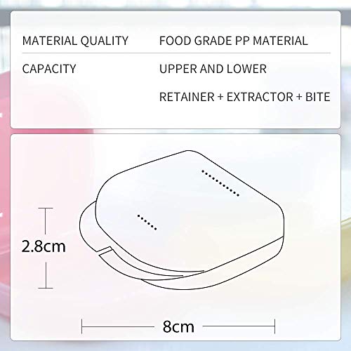 Y-Kelin 2 Pcs Retainer Box Retainer Case Retainer Container Partial Mouth Gua...