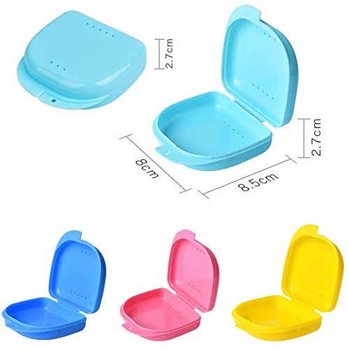 Y-Kelin 2 Pcs Retainer Box Retainer Case Retainer Container Partial Mouth Gua...