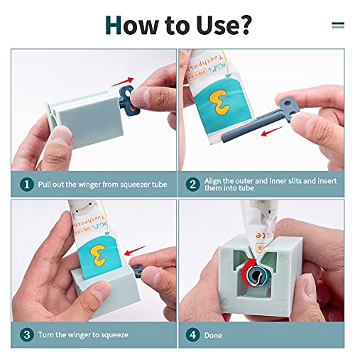 Y-Kelin 3 PCS Toothpaste Squeezer, Rolling Tube Toothpaste Squeezer with Fros...
