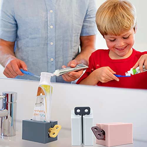 Y-Kelin 3 PCS Toothpaste Squeezer, Rolling Tube Toothpaste Squeezer with Fros...