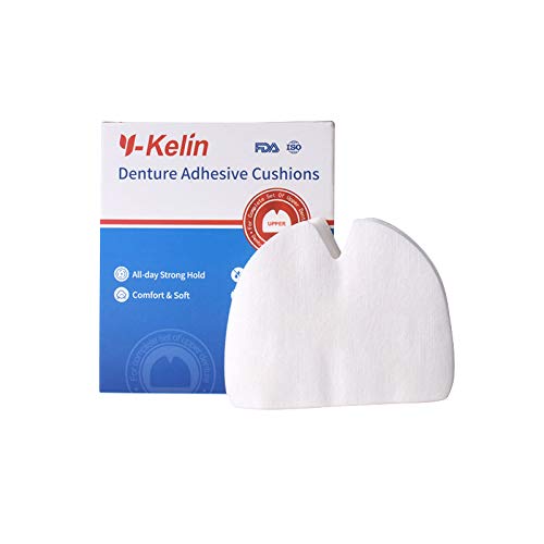 Y-Kelin Denture Adhesive Cushion 30 Pads Upper Denture Adhesive Pads (Pack of...