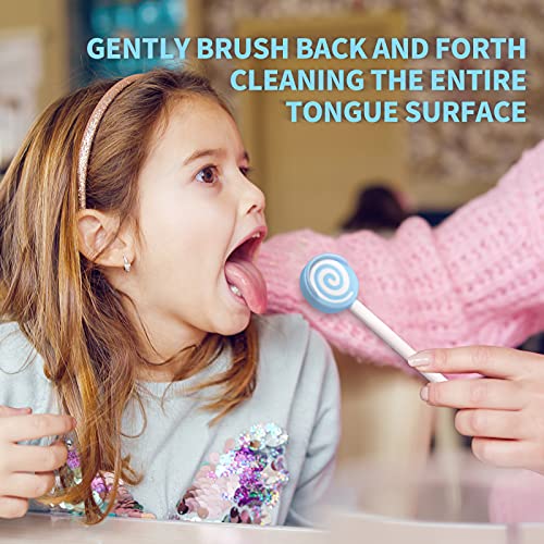 Y-Kelin Kids Tongue Scraper or Cleaner Set-Tongue Cleaner Tongue Brush with S...