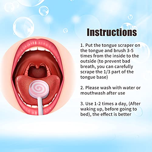 Y-Kelin Kids Tongue Scraper or Cleaner Set-Tongue Cleaner Tongue Brush with S...