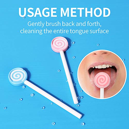 Y-Kelin Kids Tongue Scraper or Cleaner Set-Tongue Cleaner Tongue Brush with S...
