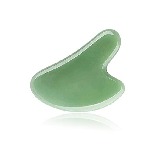 Gua Sha, Gua Sha Facial Tools, Natural Jade Stone Board for SPA Acupuncture T...