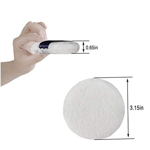 Powder Puff, Yababa 6pcs 3.15 Inch Ultra Soft Washable Velour Fluffy Body Pow...