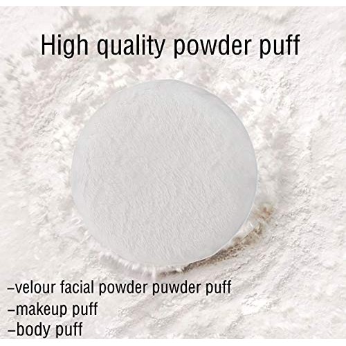 Powder Puff, Yababa 6pcs 3.15 Inch Ultra Soft Washable Velour Fluffy Body Pow...