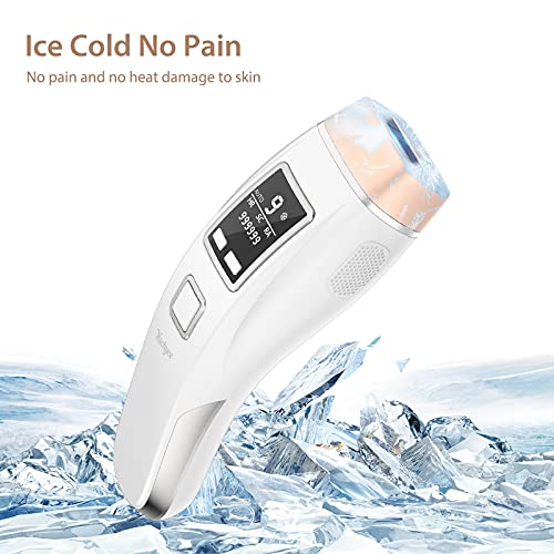 Yachyee Painless Laser Hair Removal Device for Women and Men Permanent with I...