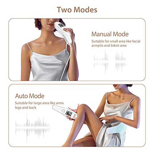 Yachyee Painless Laser Hair Removal Device for Women and Men Permanent with I...