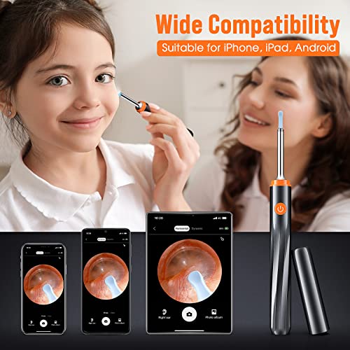 Ear Cleaner with Camera, Ear Wax Removal with 8 Pcs Ear Set, Ear Cleaning Kit...