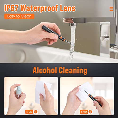 Ear Cleaner with Camera, Ear Wax Removal with 8 Pcs Ear Set, Ear Cleaning Kit...