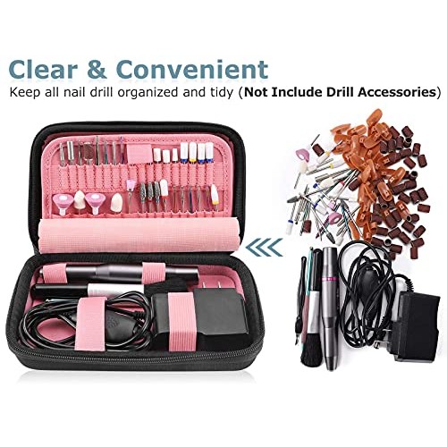 Nail Drill Bits Holder Container (ONLY CASE), Acrylic Nail Drill Kit Organize...
