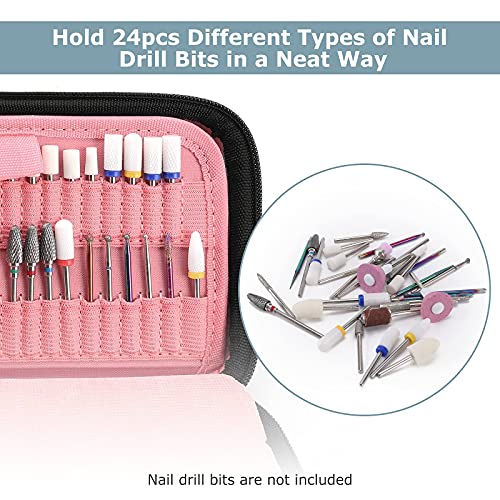 Nail Drill Bits Holder Container (ONLY CASE), Acrylic Nail Drill Kit Organize...