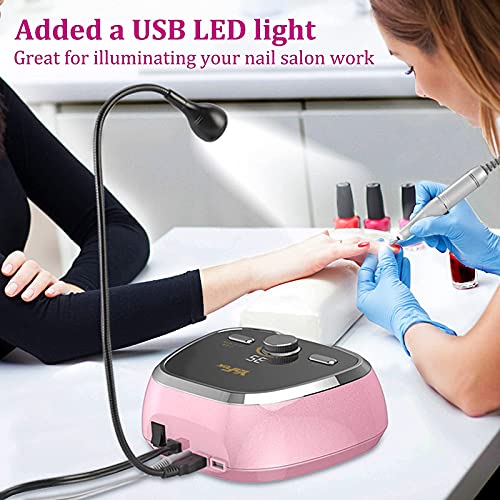 Professional Electric Nail Drill 35,000RPM, YaFex E-file Drill Machine for Ac...