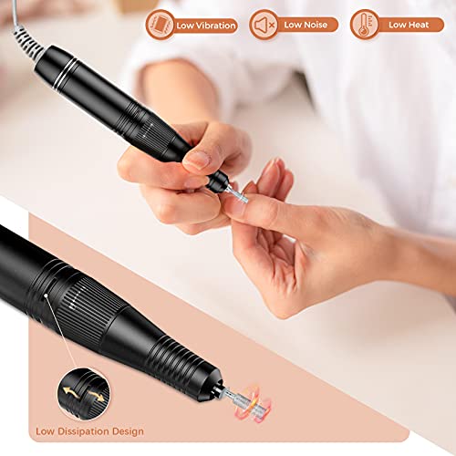 YaFex Nail Drill, 35000 RPM Professional Nail Drill Machine - Electric Nail F...