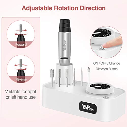 YaFex Professional Nail Drill 30,000RPM - Electric Nail File for Acrylic Nail...