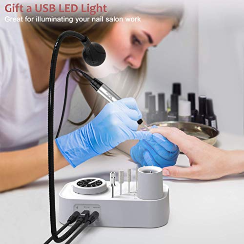 YaFex Professional Nail Drill 30,000RPM - Electric Nail File for Acrylic Nail...