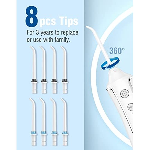 YaFex Water Flosser Cordless for Teeth, Portable Water Teeth Cleaning Pick 5 ...