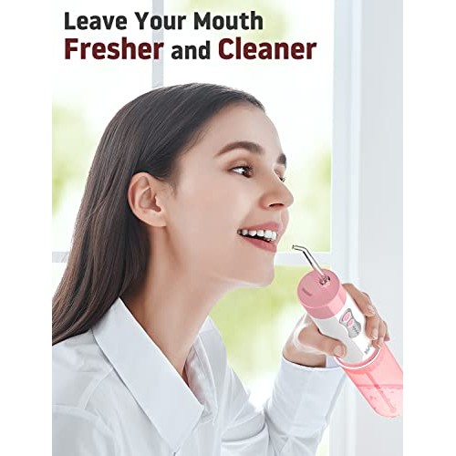 YaFex Water Flosser Oral Irrigator - Portable Water Teeth Cleaning Pick, Rech...