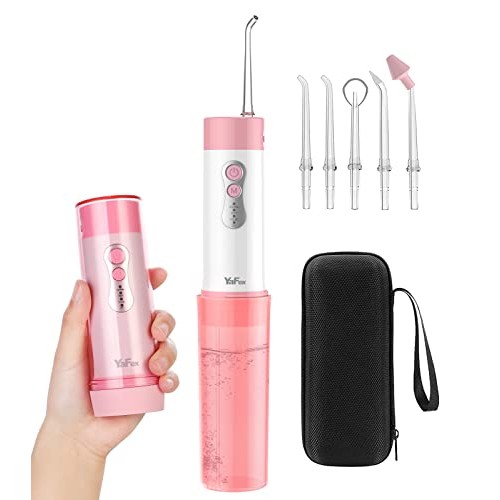 YaFex Water Flosser Oral Irrigator - Portable Water Teeth Cleaning Pick, Rech...