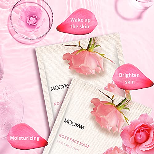 Hydrating Facial Sheet Masks Moisturizing Face Masks Skincare for Women 10 PC...