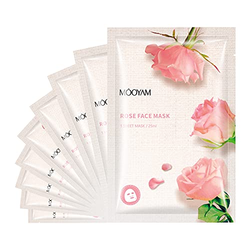 Hydrating Facial Sheet Masks Moisturizing Face Masks Skincare for Women 10 PC...