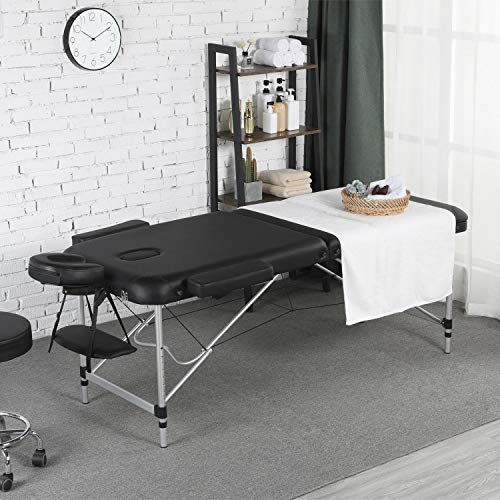 Yaheetech Portable Massage Table 3 Folding Massage Bed Aluminium Frame Lightw...