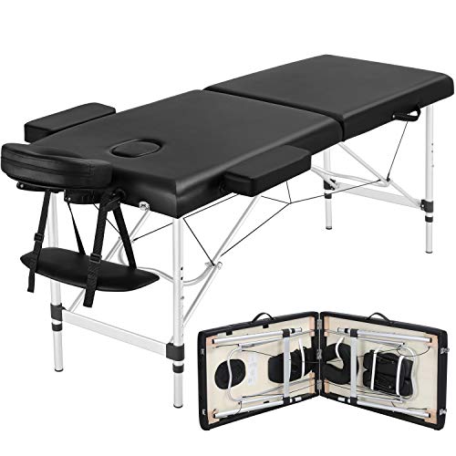 Yaheetech Portable Massage Table 84inch Massage Bed Aluminium Height Adjustab...