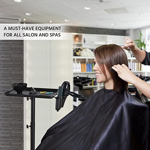 Yaheetech Rolling Salon Tray - Aluminum Trolley Cart Equipment on Wheels & Ad...