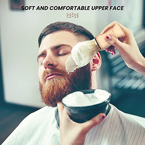 YAIKOAI 10 Pcs Men's Shaving Brush, Boar Bristle Wood Handle Shaving Brush Su...