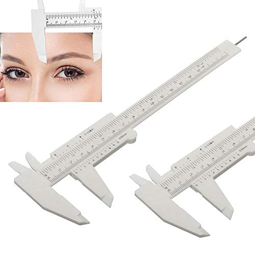 Tattoo Eyebrow Ruler - 5Pcs Plastic Eyebrow Ruler 6Inch Double Scale Sliding ...
