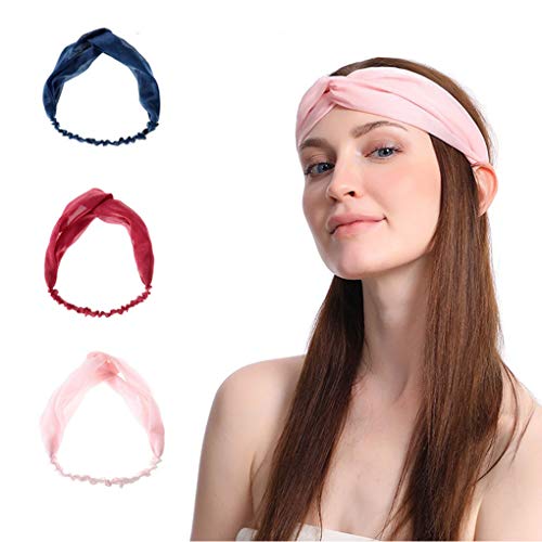 Yalice Simple Twristed Headband Knot Turban Head Wrap Elastic Hair Band Acces...
