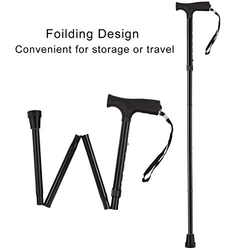 YAMTHR Folding Cane, Walking Cane for Men, Women, Portable Walking Stick Bala...