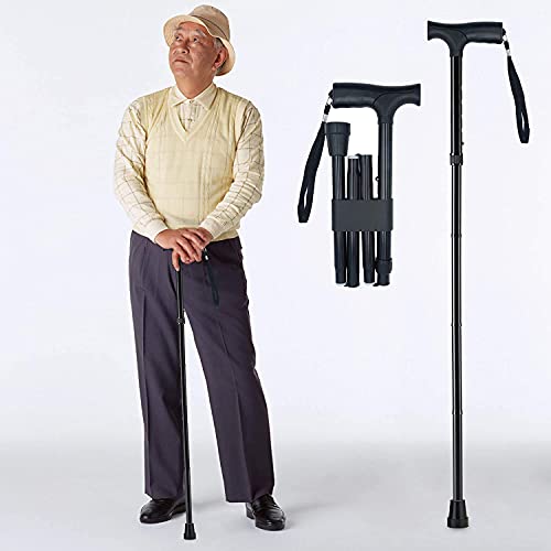 YAMTHR Folding Cane, Walking Cane for Men, Women, Portable Walking Stick Bala...