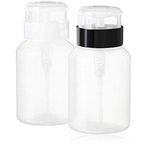 Nail Polish Remover Pump, YAMYONE 2 Pack Acetone Pump Dispenser, Alcohol Disp...