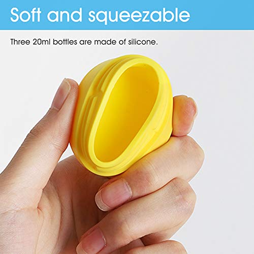 Travel Accessories Bottles Containers Sets, Yamyone Silicone Cream Jars for t...