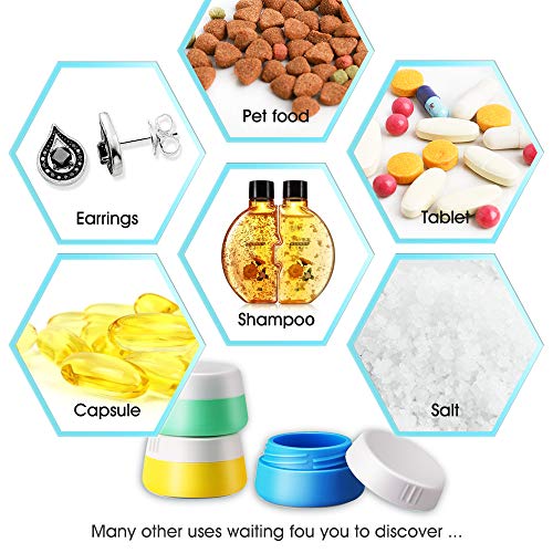 Travel Accessories Bottles Containers Sets, Yamyone Silicone Cream Jars for t...