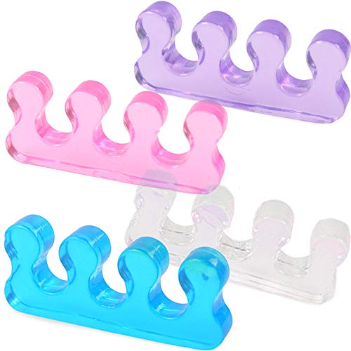 Toe Separators，Silicone Pedicure Spacers Straighteners for Feet Nail Polish ...