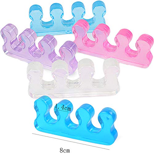 Toe Separators，Silicone Pedicure Spacers Straighteners for Feet Nail Polish ...