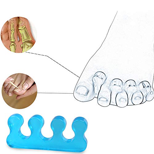 Toe Separators，Silicone Pedicure Spacers Straighteners for Feet Nail Polish ...
