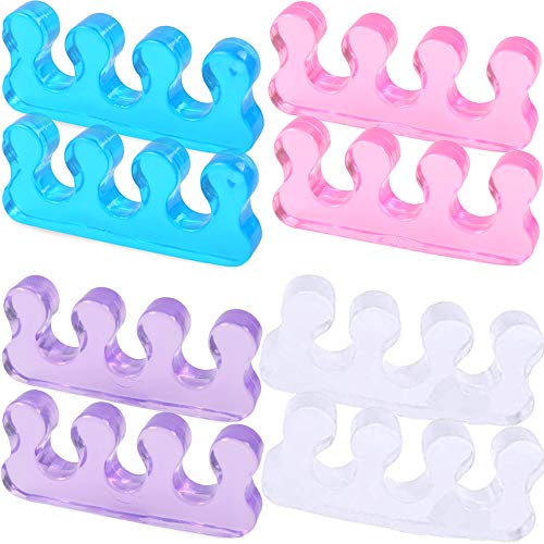 Toe Separators，Silicone Pedicure Spacers Straighteners for Feet Nail Polish ...