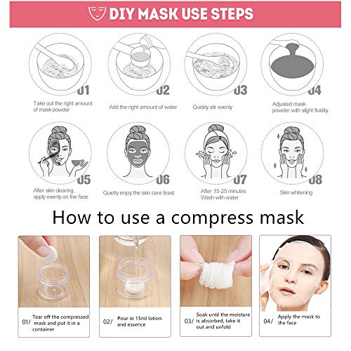 20 in 1 DIY Facial Care Face Mask Mixing Bowl Brush Tool Set, Very Complete C...