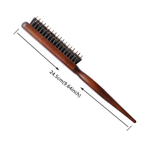 1 Piece Hair Teasing Brush Boar Bristle Teasing Comb Hairdressing Barber Tool...