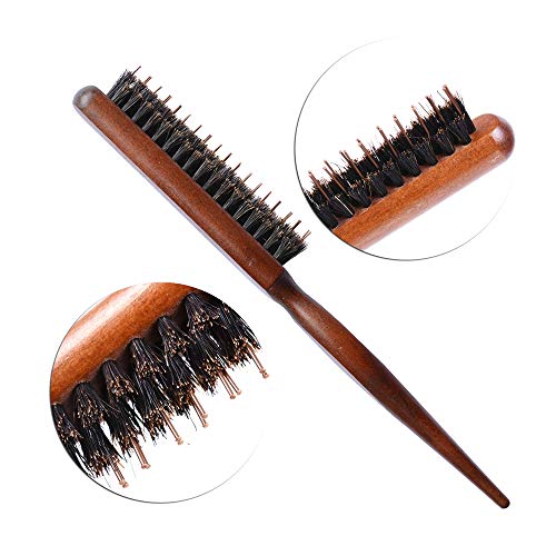 1 Piece Hair Teasing Brush Boar Bristle Teasing Comb Hairdressing Barber Tool...