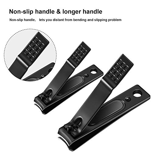12 Pieces Nail Clipper Set Stainless Steel Nail Cutter Fingernails and Toenai...