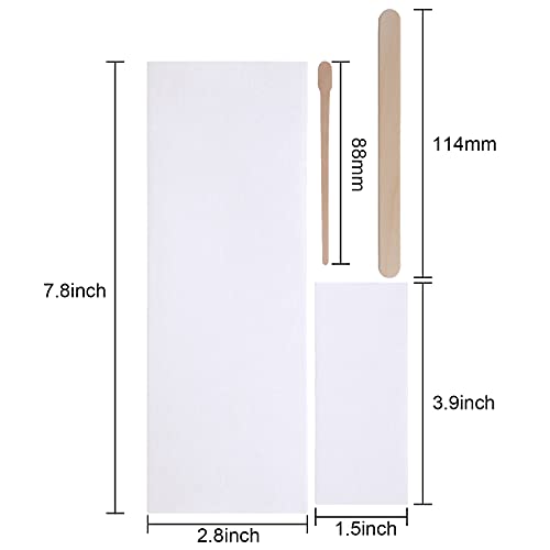 250 Pieces Wax Strips and Sticks Kit Includes Waxing Strips Hair Removal Clot...