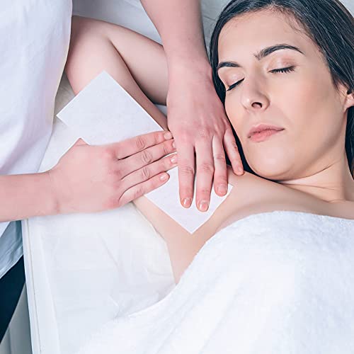 250 Pieces Wax Strips and Sticks Kit Includes Waxing Strips Hair Removal Clot...