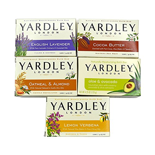 Yardley London Soap Bath Bar Bundle - 10 Bars: English Lavender, Oatmeal and ...